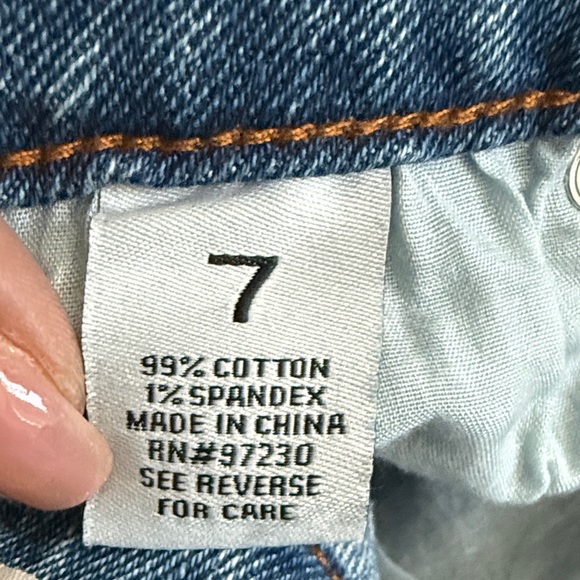 Almost Famous Blue Distressed Flare Jeans - Picture 6 of 8